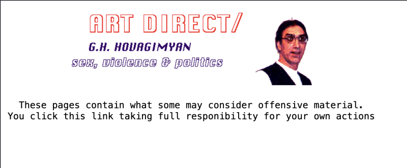 Art Direct, Sex, Violence & Politics, Art Direct