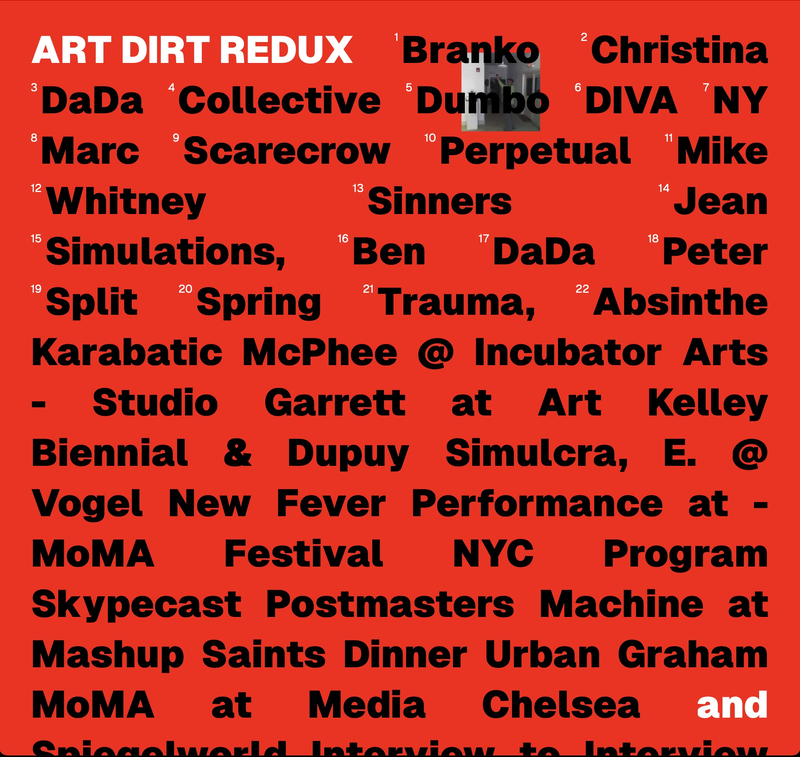 Art Dirt Redux, Art Dirt Redux